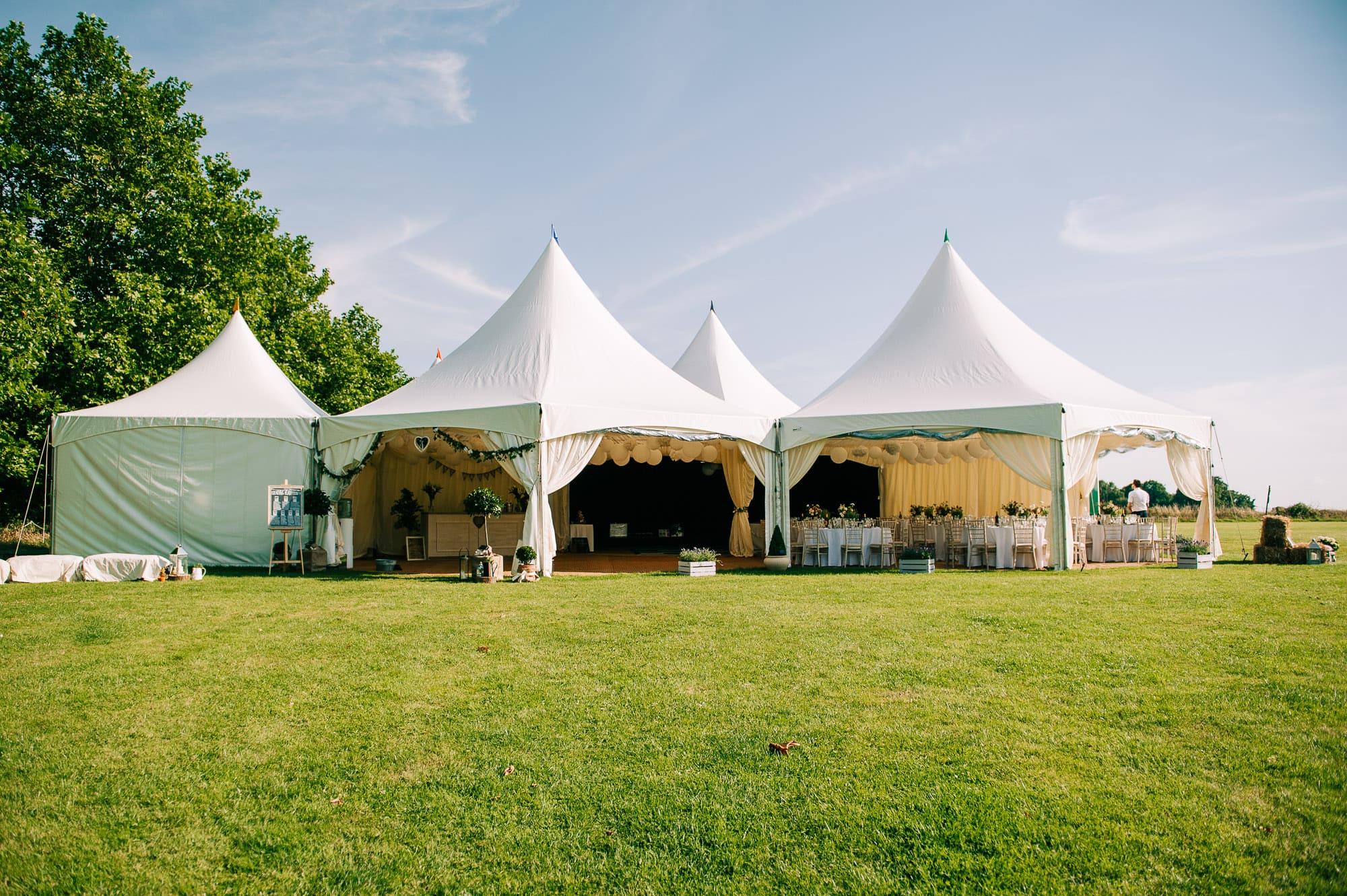 The tipi tents at Hockering House