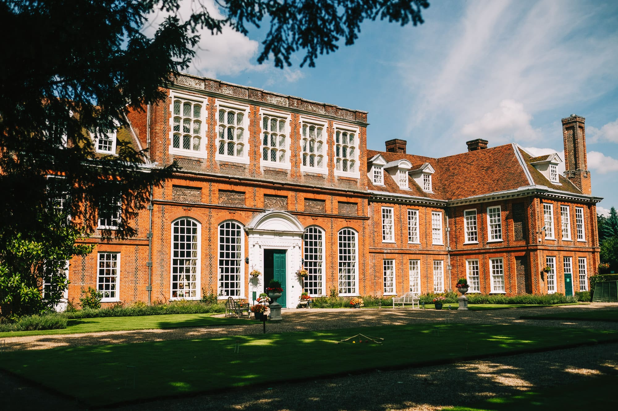 Outside exterior of Gosfield Hall