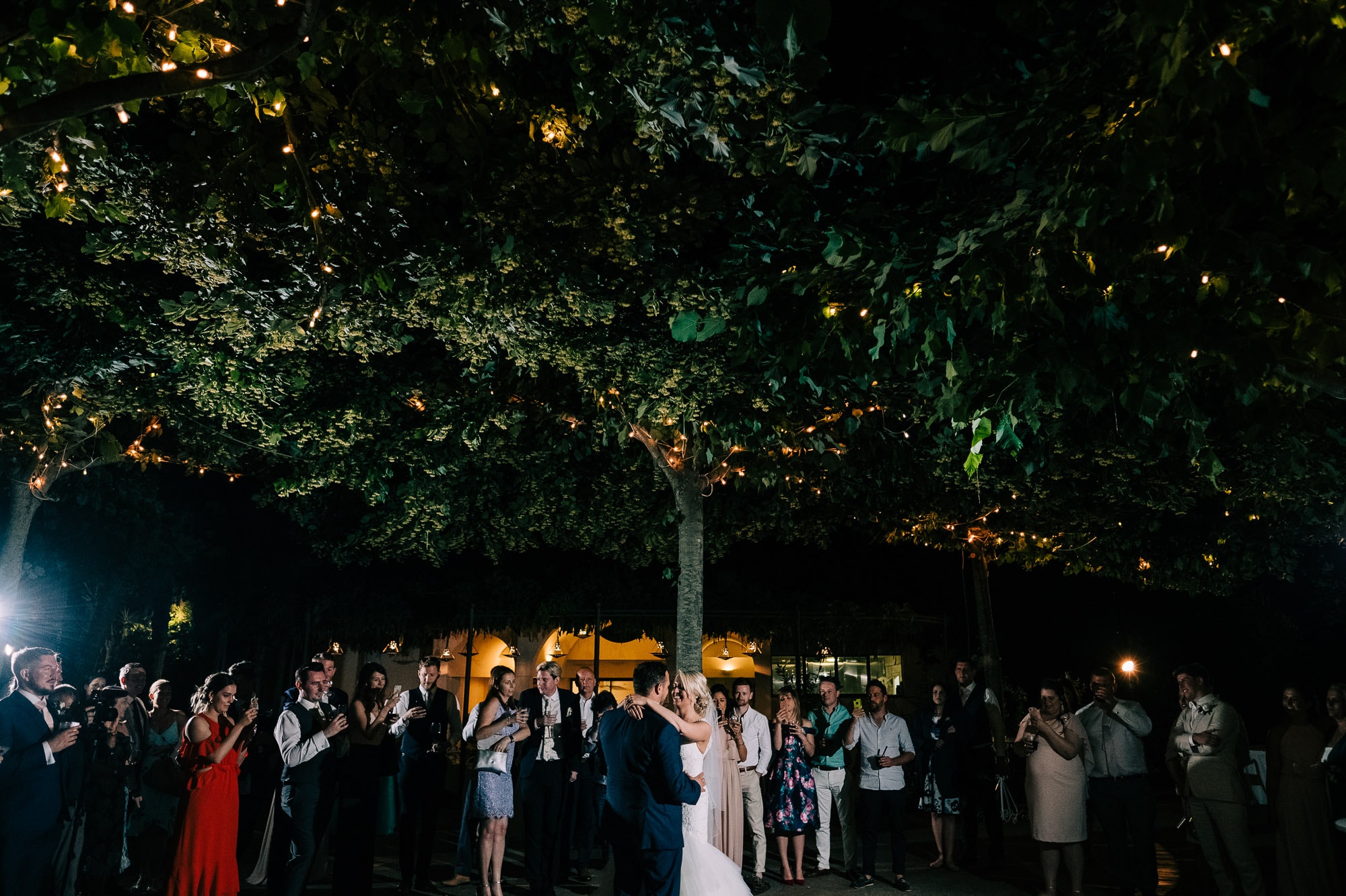 First dance outside at Villa Eva