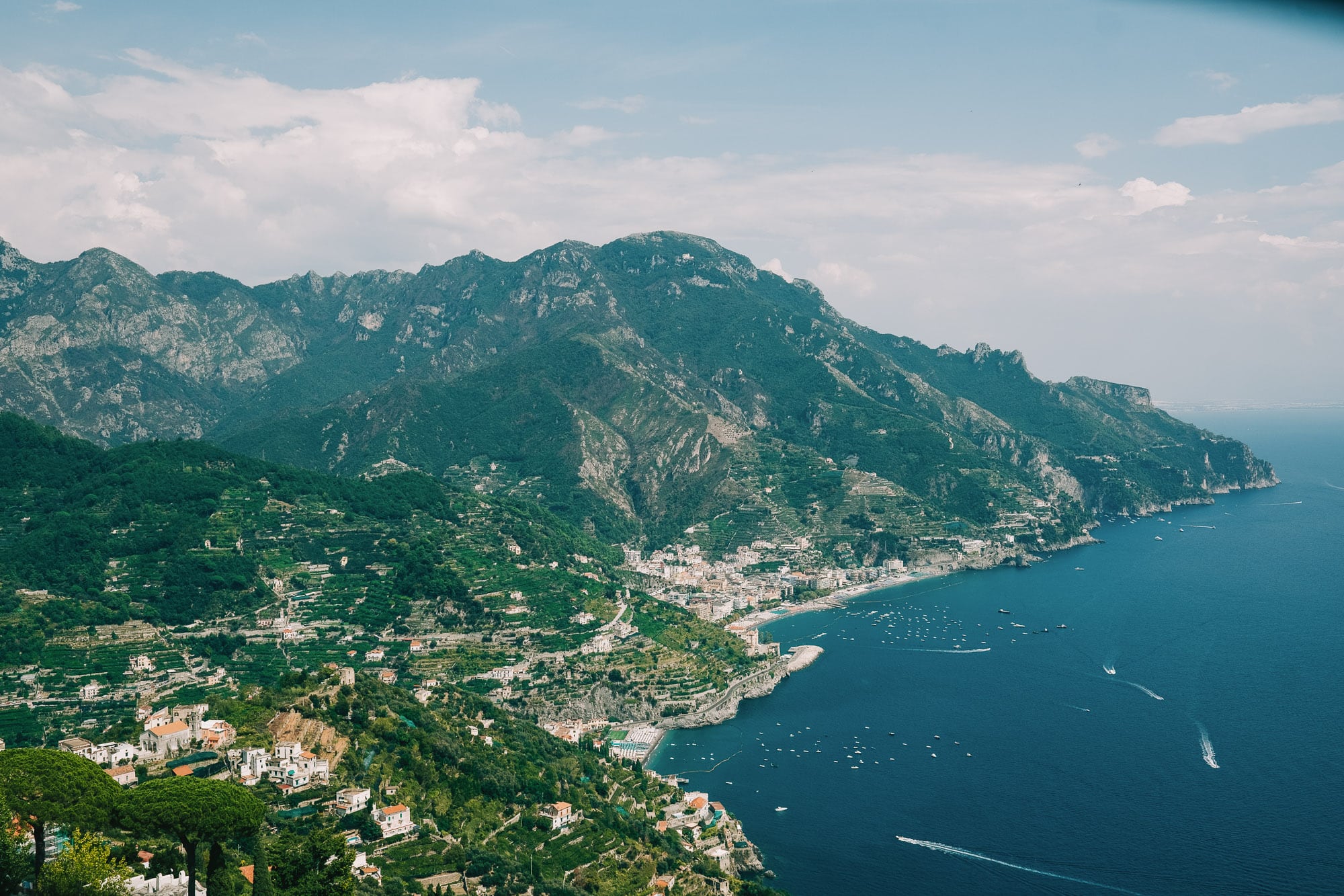 The Amalfi coastline