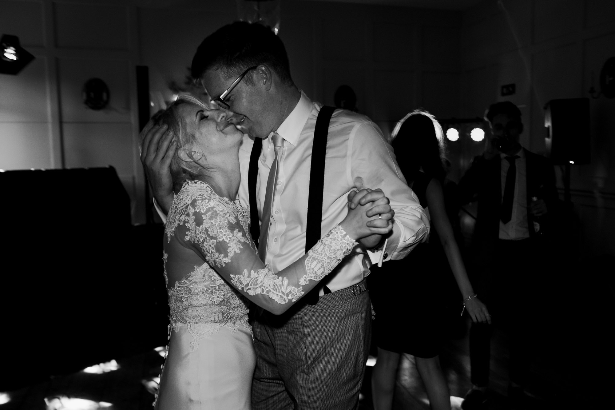 Bride and groom having their first dance