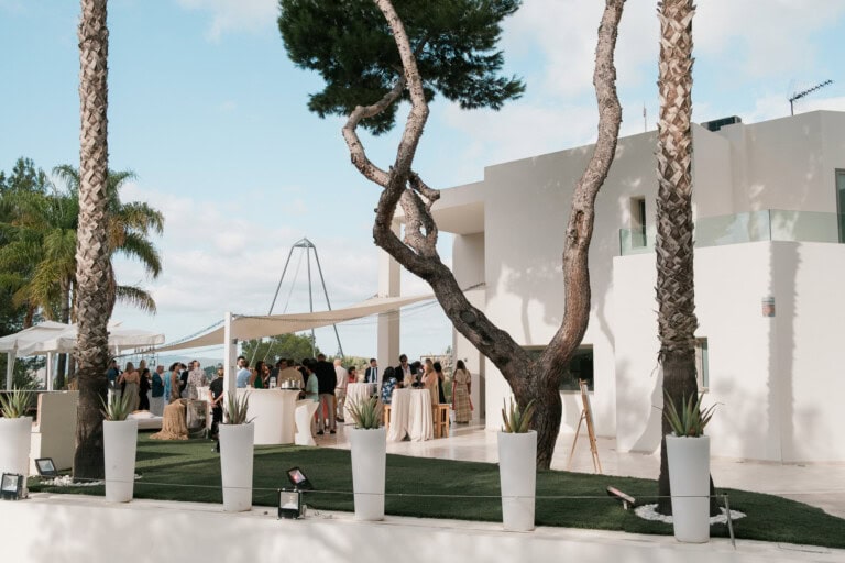 Exterior of a private villa in Spain for a wedding