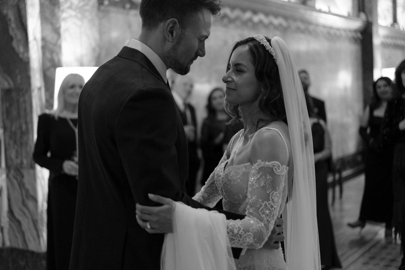 Bride and groom first dance at Fitzrovia Chapel