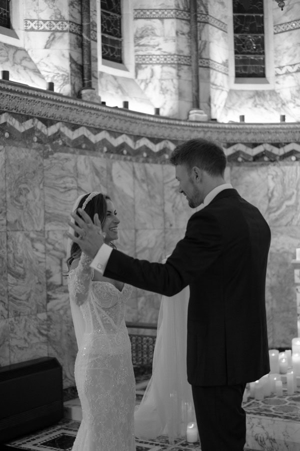 Bride and groom first dance at Fitzrovia Chapel